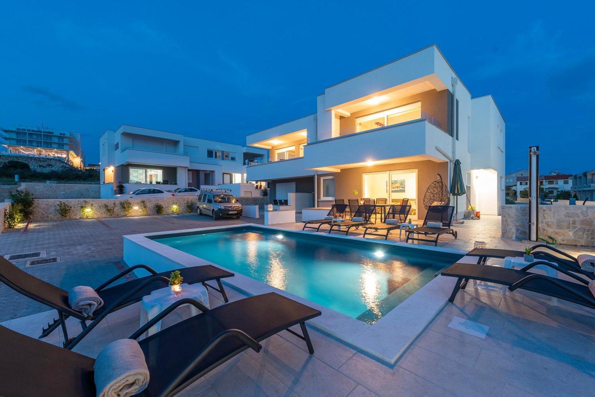 Adris 2 Luxury Modern Apartment With A Pool Novalja Kültér fotó